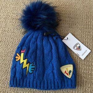 NWT Rossignol Yurock Hat for Women's. One size. Beautiful blue color, stylish!